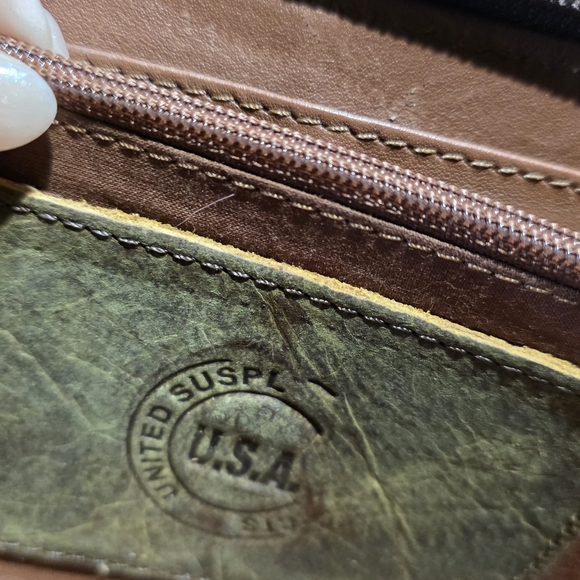 Myra Bag With Matching Wallet Boho Chic Brown and Cream Shoulder Bag Set - Picture 7 of 10